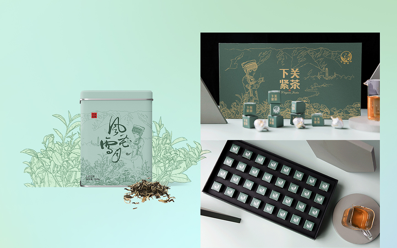 食品包装腐竹包装茶叶包装|插画|商业插画|谷不咕 - 原创作品 - 站酷