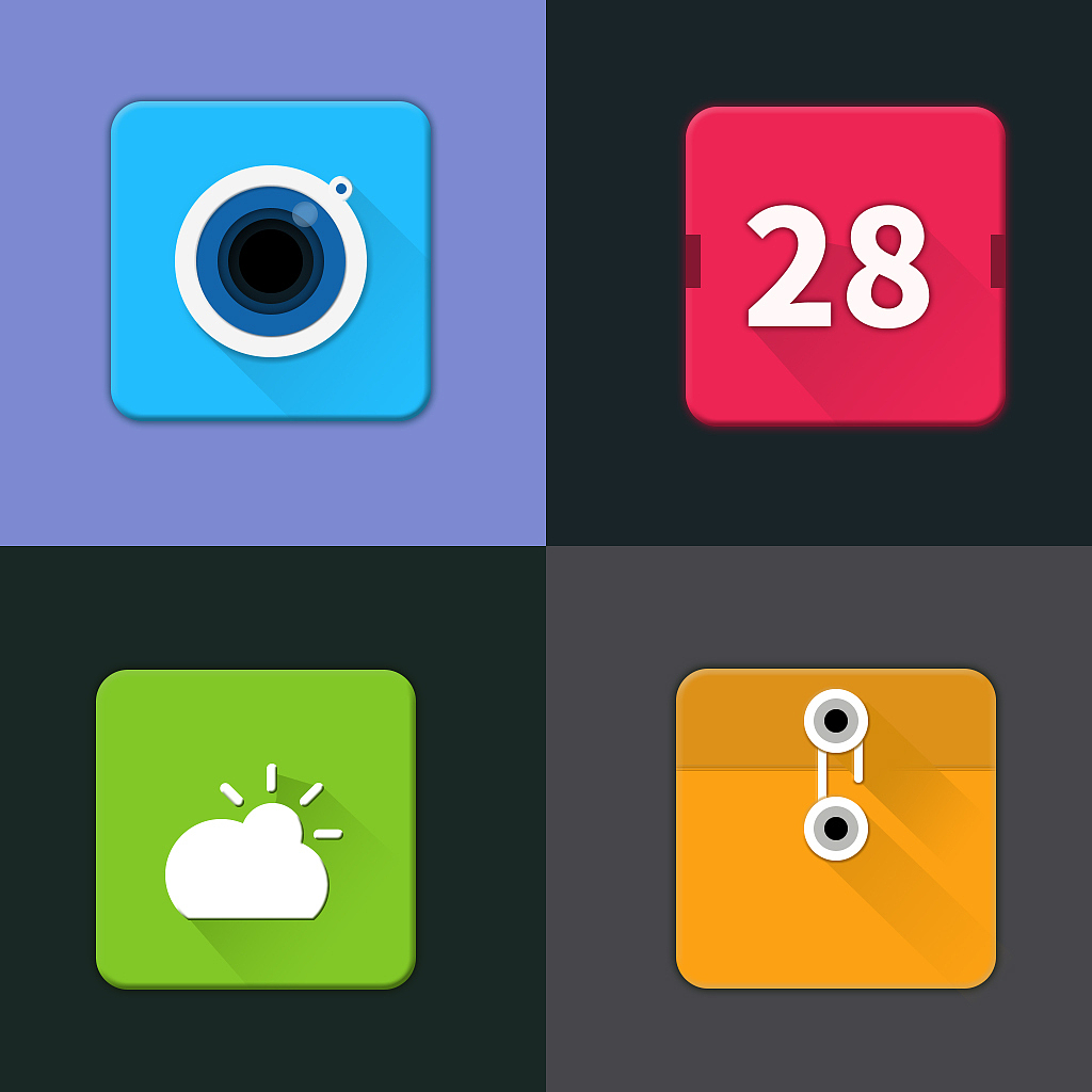 临摹扁平化图标