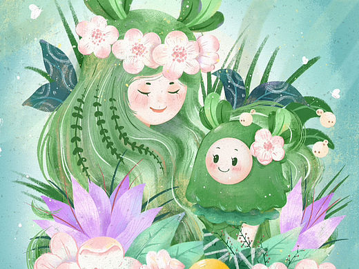 节日插画｜感恩母亲节！💗