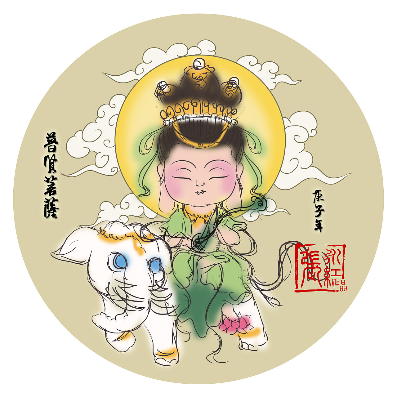 西游记人物谱q版西天