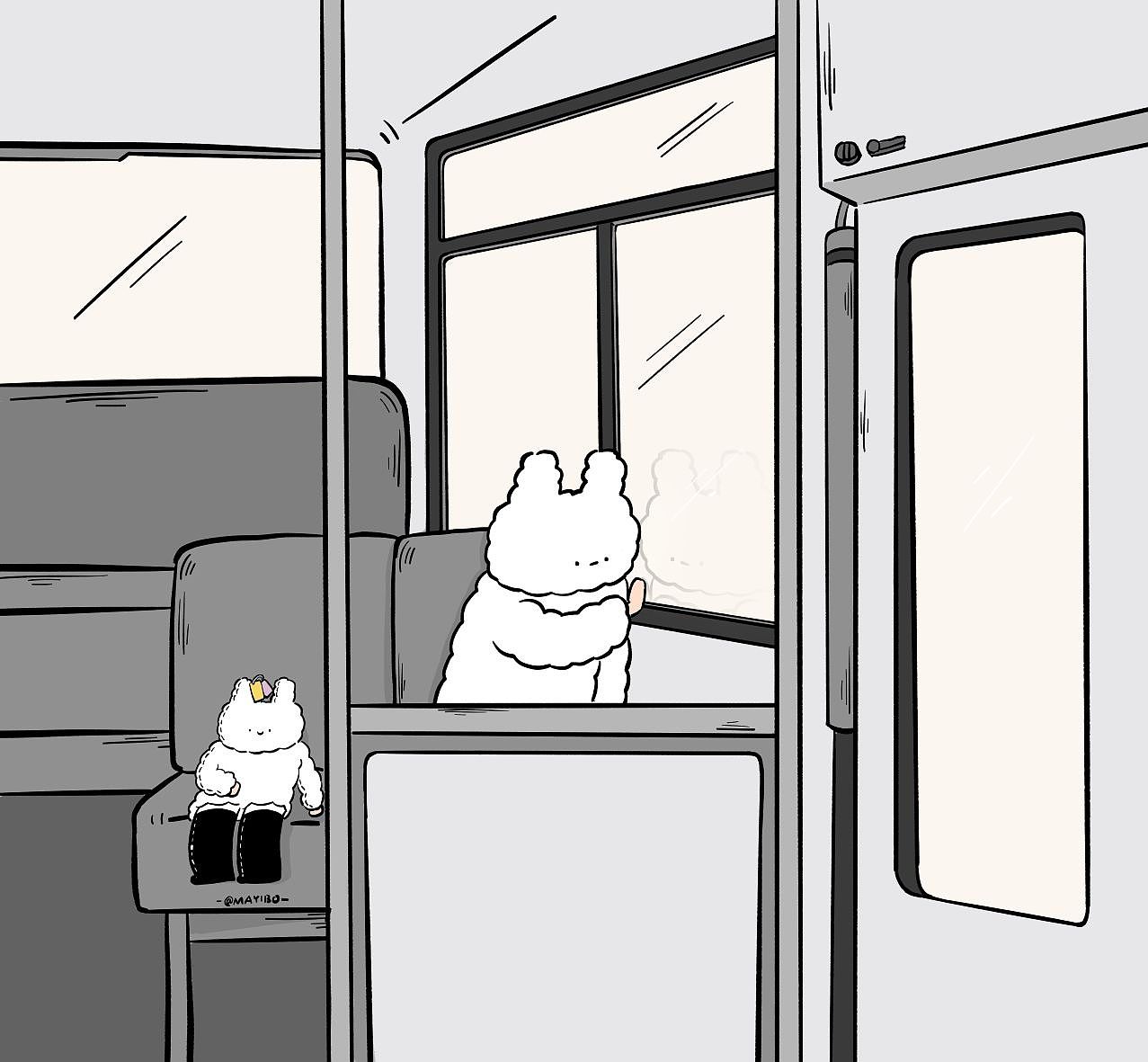 棉棉兔的深夜情绪（图ZMzI5NzcwODk2） - 新锐潮流插画 - 站酷设计师MAYIBO_原创素材 - 站酷ZCOOL