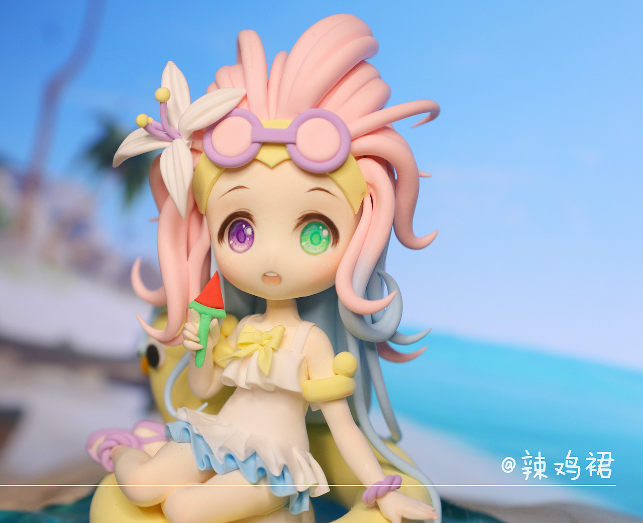 英雄联盟lol暮光星灵佐伊炫彩泳池派对q版手办