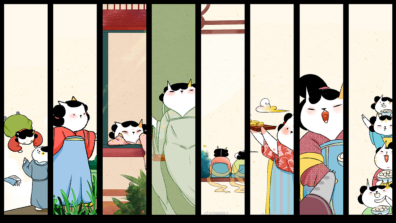 猫美人合集（图ZMTUwMzU4NTEy） - 创作习作 - 站酷设计师宅喵橙子原创素材 - 站酷ZCOOL