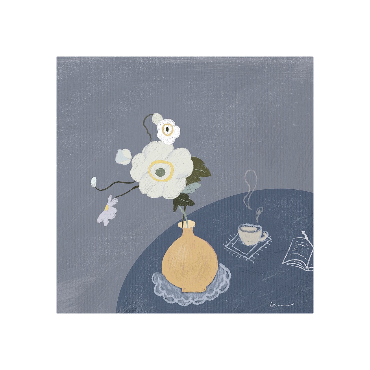 莫兰迪色系的花花草草们ipad仿手绘