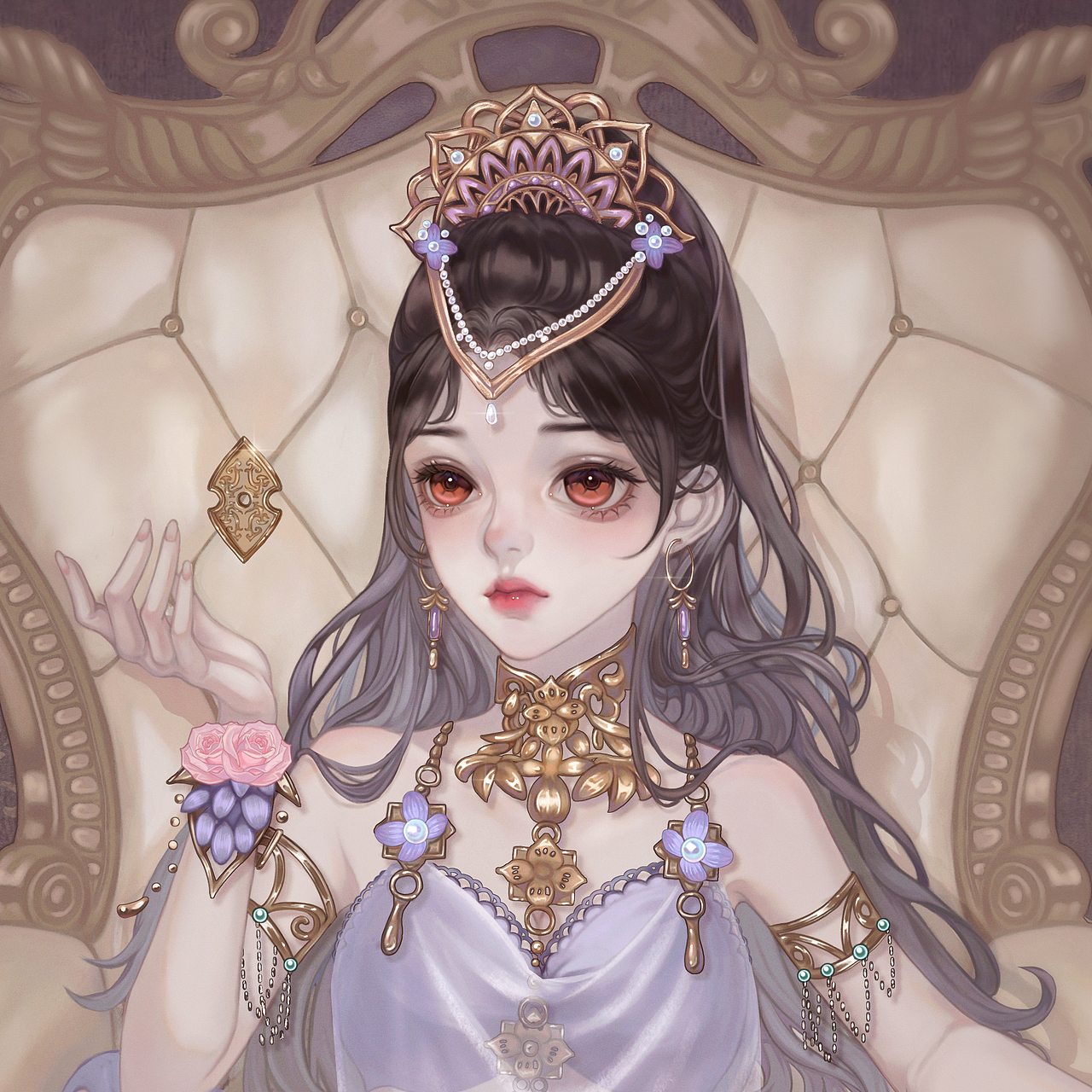 同人插画迦南x花少北