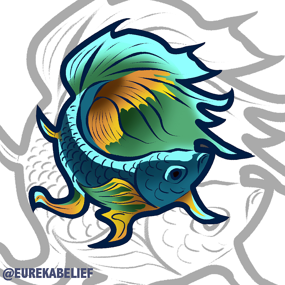 鱼鱼贴图|插画|创作习作|同曦 - 原创作品 - 站酷 (zcool)