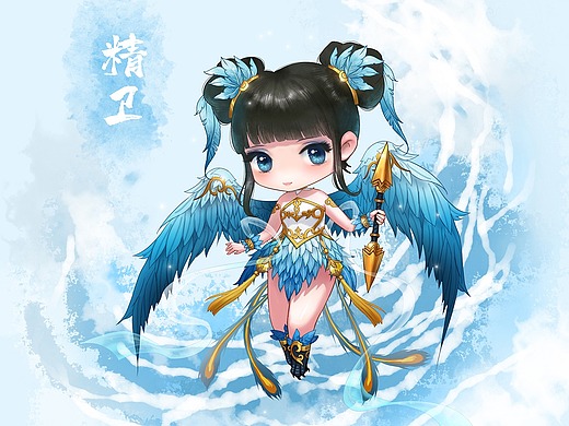 超萌的婚礼卡通人物