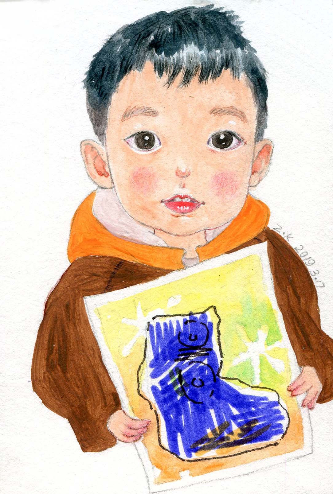 小萌孩插画（图ZMTU1NzI2OTM2） - 创作习作 - 站酷设计师张小可123原创素材 - 站酷ZCOOL