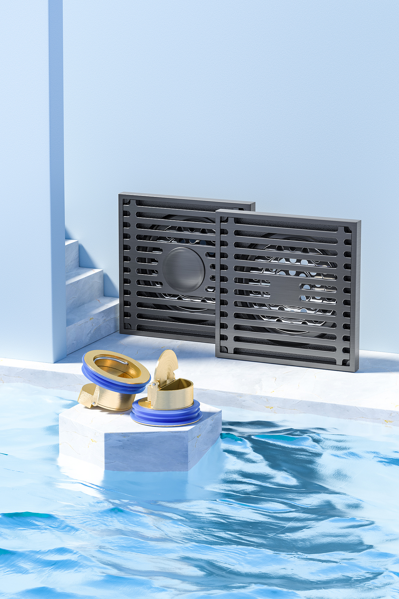 C4D地漏图（图ZMjczNzMxMTk2） - 产品 - 站酷设计师喘气的鱼原创素材 - 站酷ZCOOL