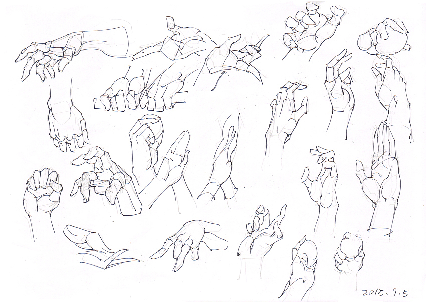 画画的春哥：2015年9月5日练习稿