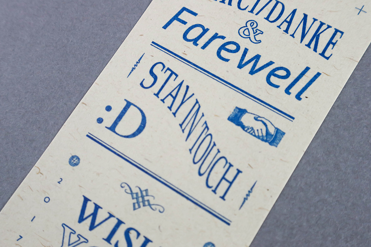 farewell card