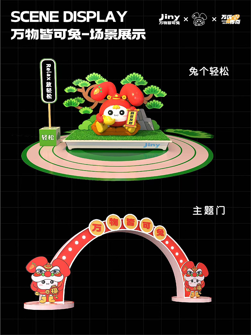 兔子IP原创设计 | 2023兔年春节美陈方案！（图ZMzE5MTU4NTg0） - 展陈设计 - 站酷设计师IP设计老何说原创素材 - 站酷ZCOOL
