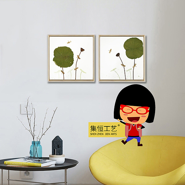 实物画；装饰画、效果图、国画、大堂挂画、饰品、摆件、软装配画、室内设计、整体软装、圆框（图ZNjg2ODE0ODQ=） - 工艺品设计 - 站酷设计师集恒工艺实物画原创素材 - 站酷ZCOOL