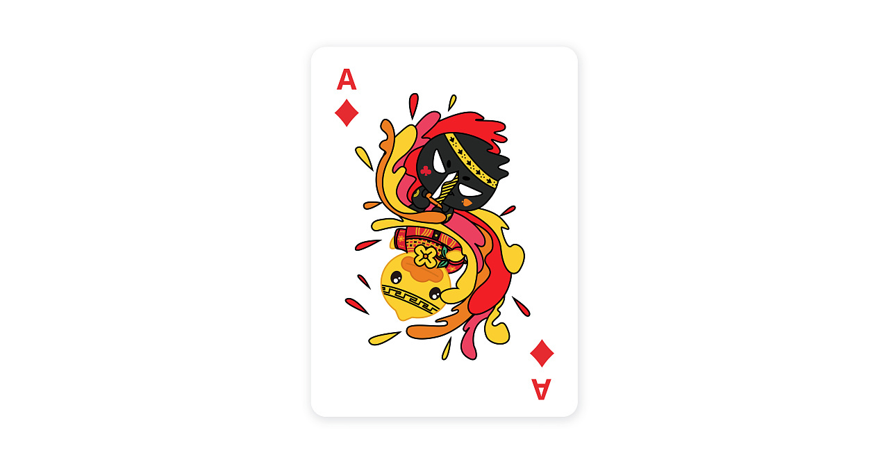 纸牌为元素,在新的人物上进行更改 分为四个主题 炸弹,联子,对子,双王