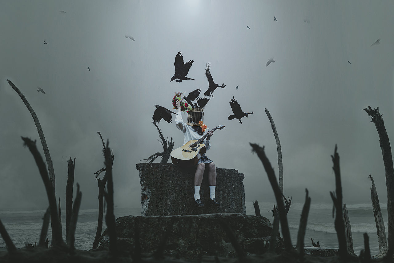 你步入那混沌深海（圖ZMjYxOTkyNjE2） - 人像攝影 - 站酷設(shè)計師撲棱撲棱大蛾子原創(chuàng)素材 - 站酷ZCOOL