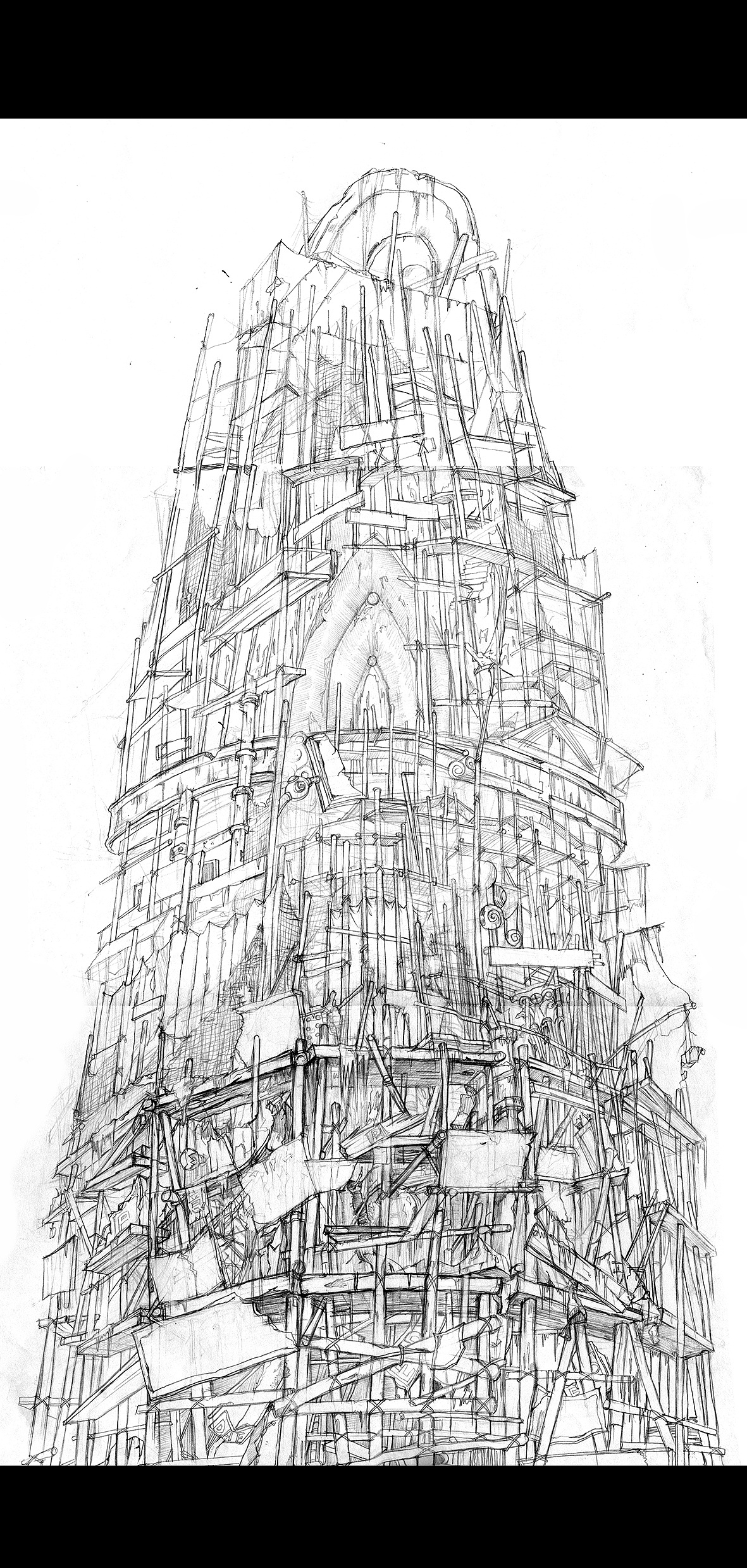 大三时候给动画场景做的设定稿