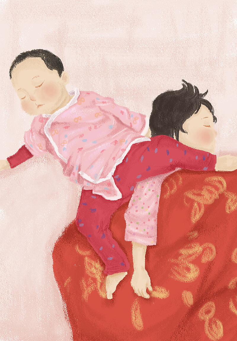 2015年12月宝宝的睡姿插图（图ZODYzMzQyMDg=） - 儿童插画 - 站酷设计师叫圈圈也叫夯卷原创素材 - 站酷ZCOOL