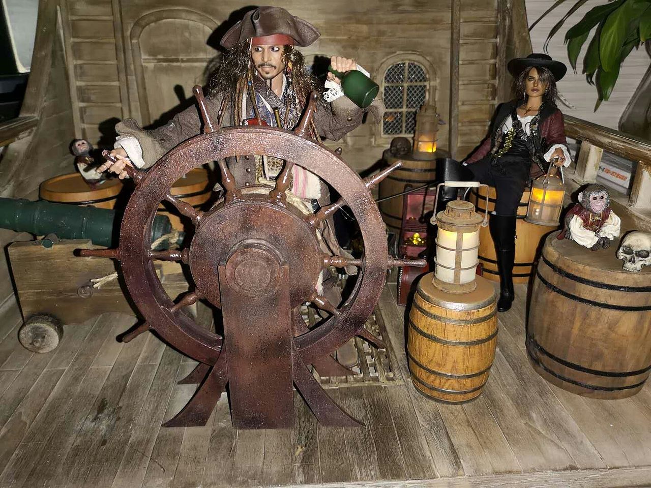 海盗船甲板制作配套16兵人