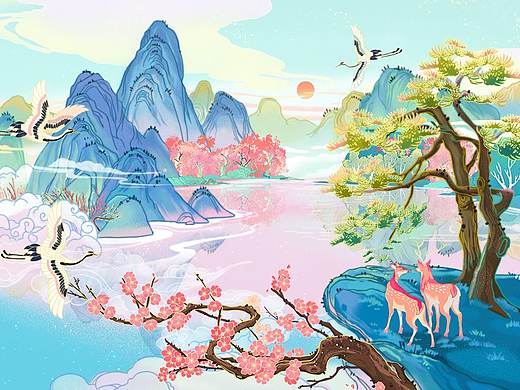 臨摹插畫習(xí)作（個(gè)人主頁-ZNDM1NzcxMjQ=） - 商業(yè)插畫 - 站酷設(shè)計(jì)師fiona_GW原創(chuàng)素材 - 站酷ZCOOL