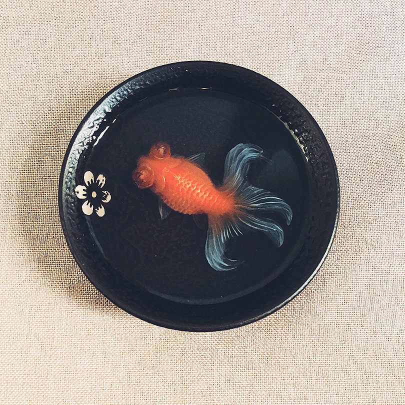       树脂画金鱼