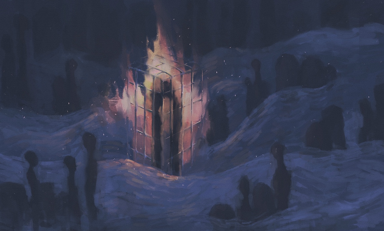 墓碑说它将我们溺亡在这里/落不下