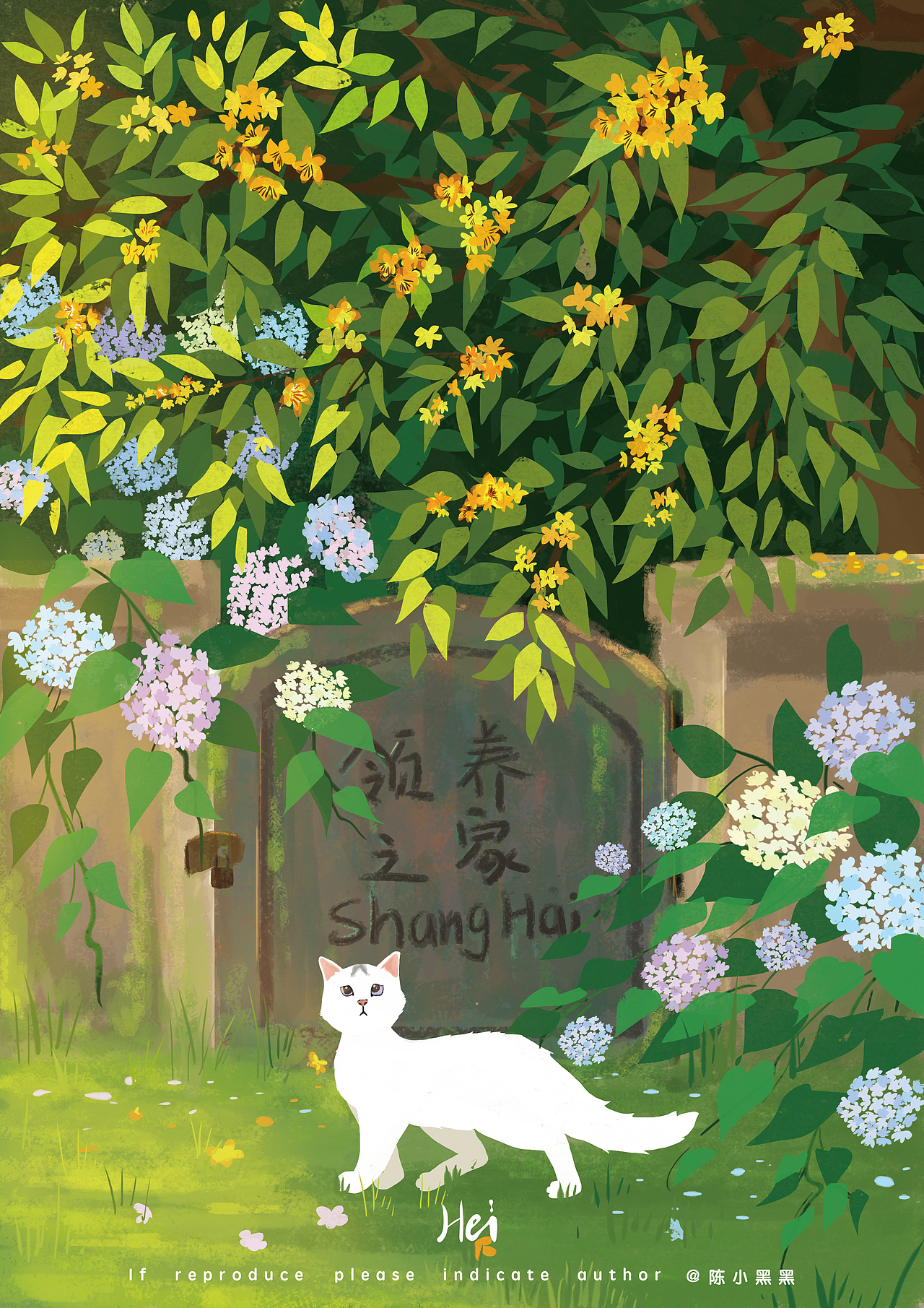 流浪猫们|插画|商业插画|陈小黑黑_原创作品-站酷zcool