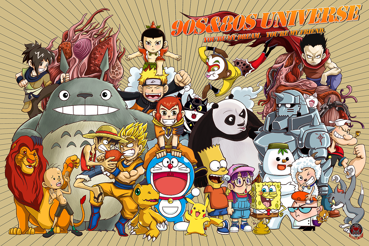 90s&80sの宇宙（图ZMTU2NTY5MjA4） - 艺术插画 - 站酷设计师天鬼原创素材 - 站酷ZCOOL