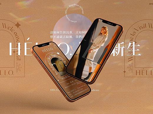 HELLO&米鹿&美乐时尚女装店铺logo_品牌VI包装空间设计