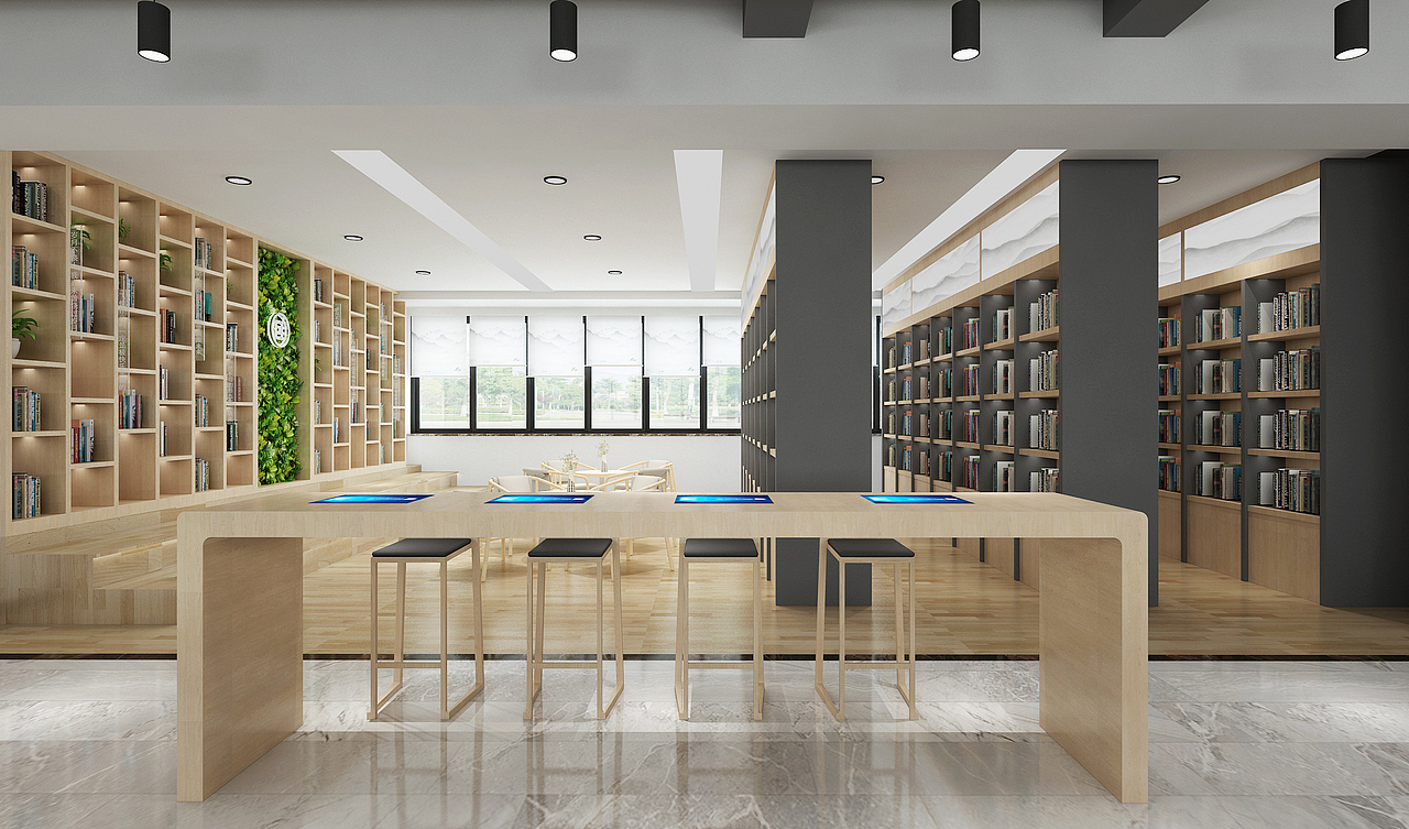 书吧设计|空间|商业空间设计|散步的阳光 - 原创作品 - 站酷 (zcool)