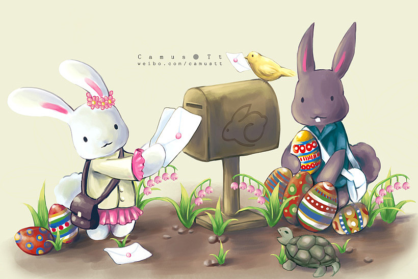 【rbt仙踪林】2012兔子日历插画