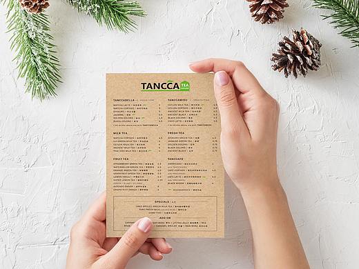 TANCCA MENU DESIGN 奶茶店菜单