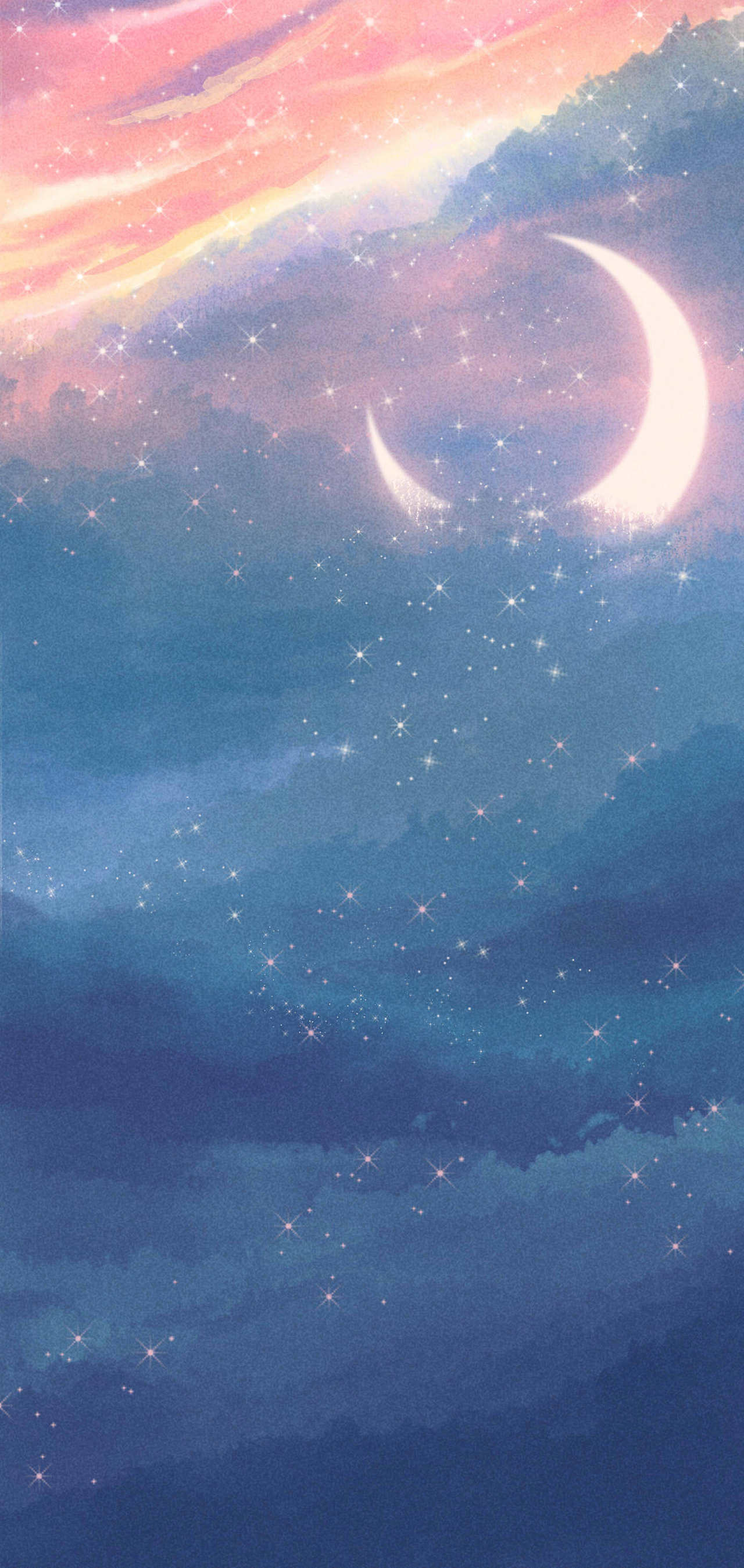 晚安 记得月亮会陪着你