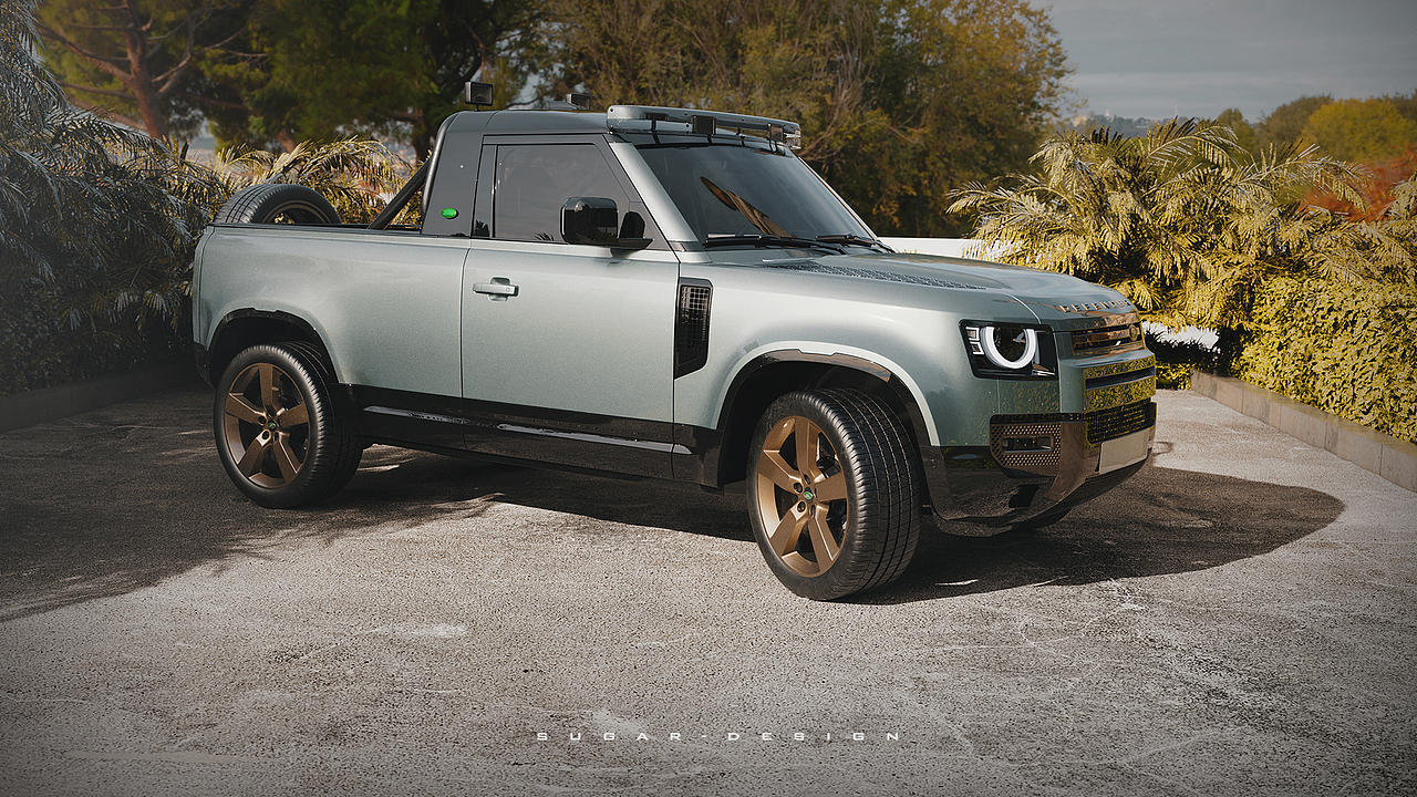 路虎卫士110皮卡新车预览