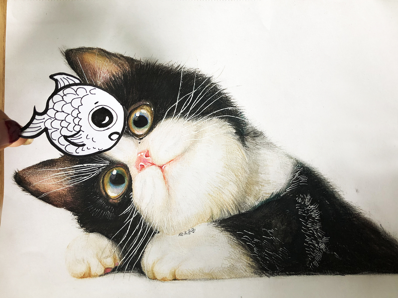 一直画完就成精了的猫咪（图ZMTExMjc3ODk2） - 绘画 - 站酷设计师粉沫亭亭原创素材 - 站酷ZCOOL