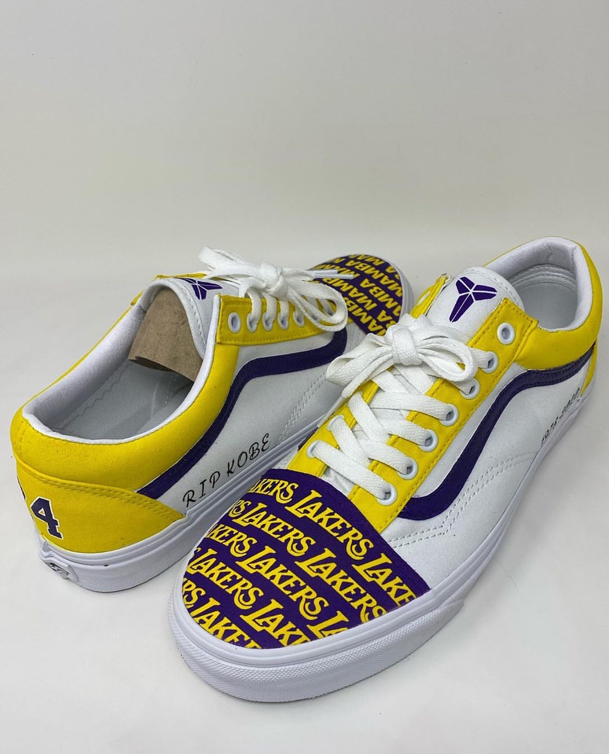 vans自由定制紫金配色824怀念科比