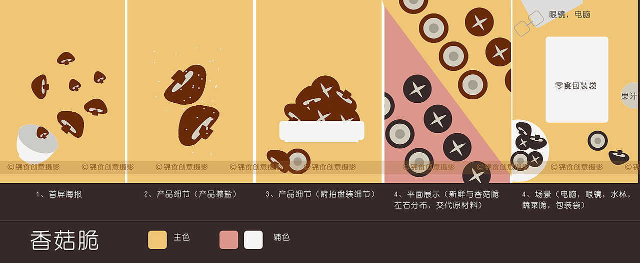 蔬菜水果脆干/零食类目创意商拍