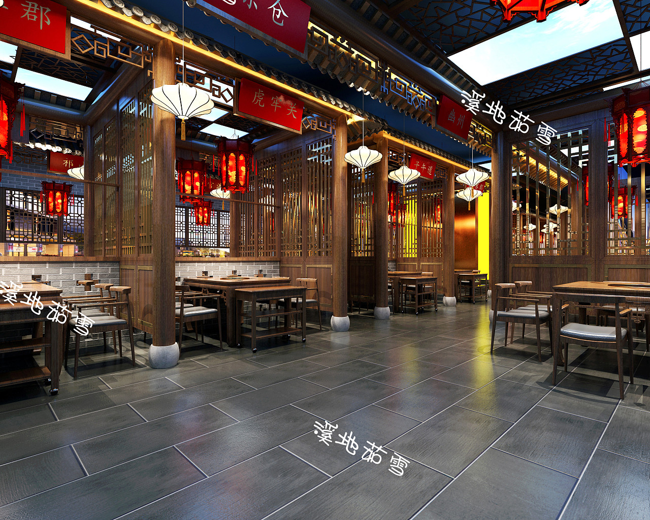 新中式重庆川菜火锅店装修设计|空间|室内设计|品艺装饰 - 原创作品 - 站酷 (ZCOOL)