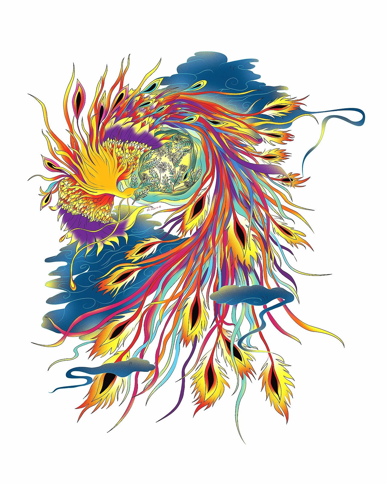 【凰】（图ZMjI4NzMyODY4） - 商业插画 - 站酷设计师ZJ咪西西原创素材 - 站酷ZCOOL