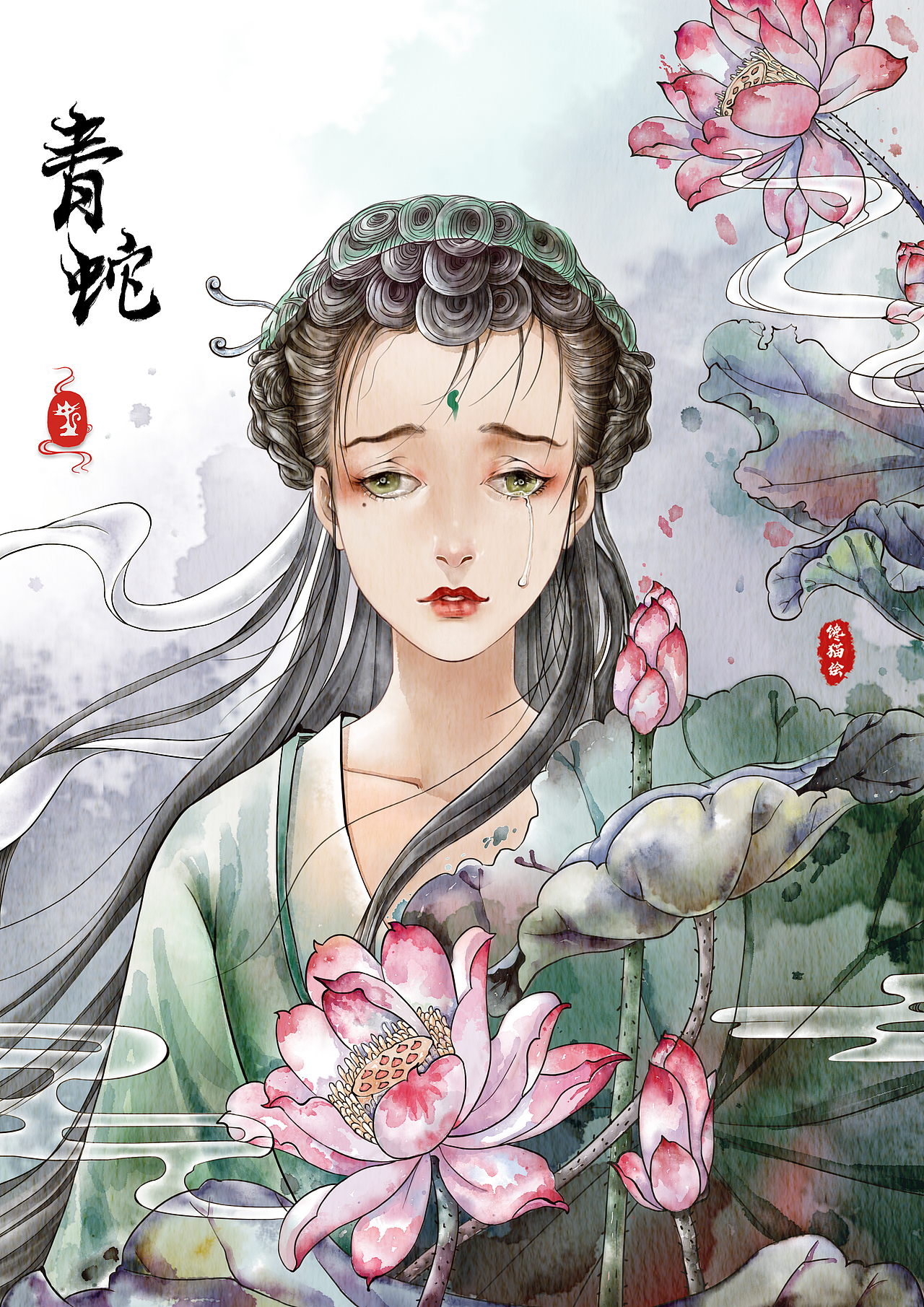 一月到三月的古风插画总结（图ZMjk2MjcxMTM2） - 创作习作 - 站酷设计师爱画画的馋猫原创素材 - 站酷ZCOOL