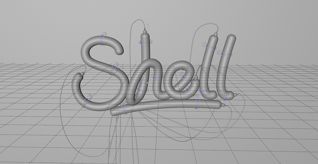 C4D灯管文字Nurbs建模（图ZMjEzNTY0MDA0） - 其他三维 - 站酷设计师是森小鹿呀原创素材 - 站酷ZCOOL