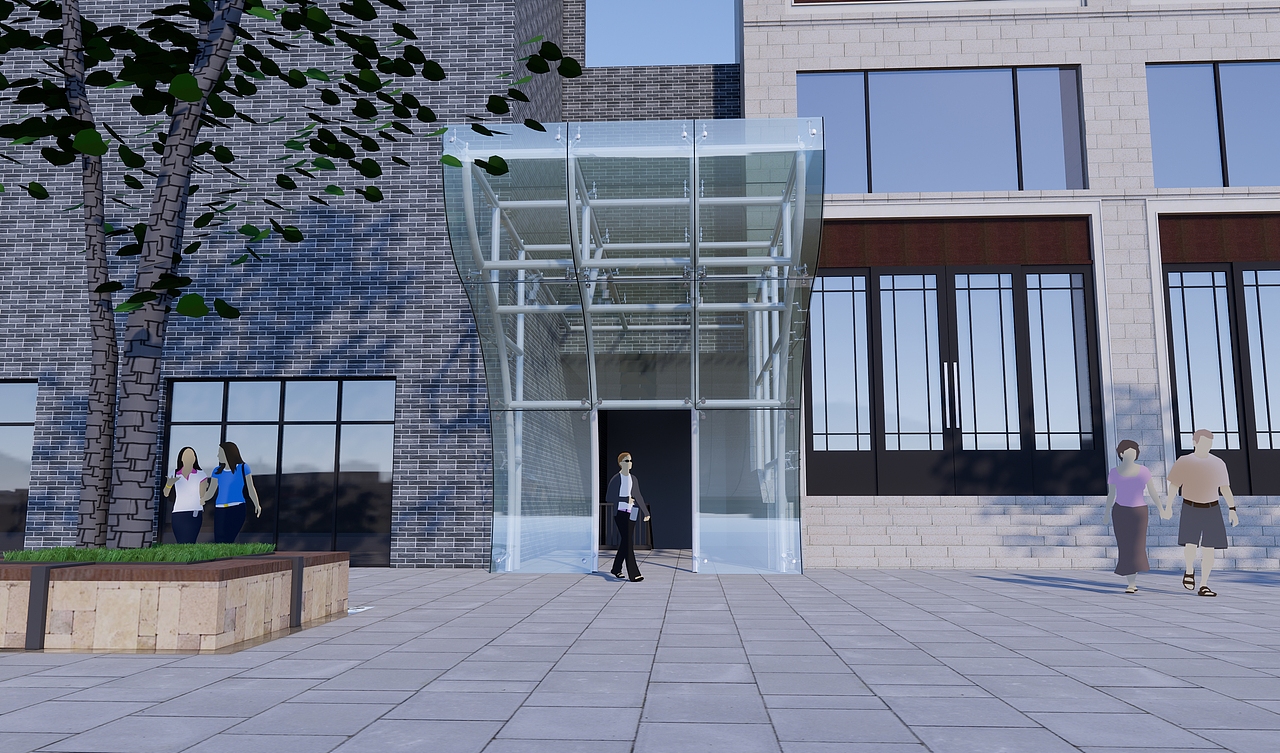 入口雨棚方案珠海|三维设计师追梦者20200|0|197原创作品/三维/建筑