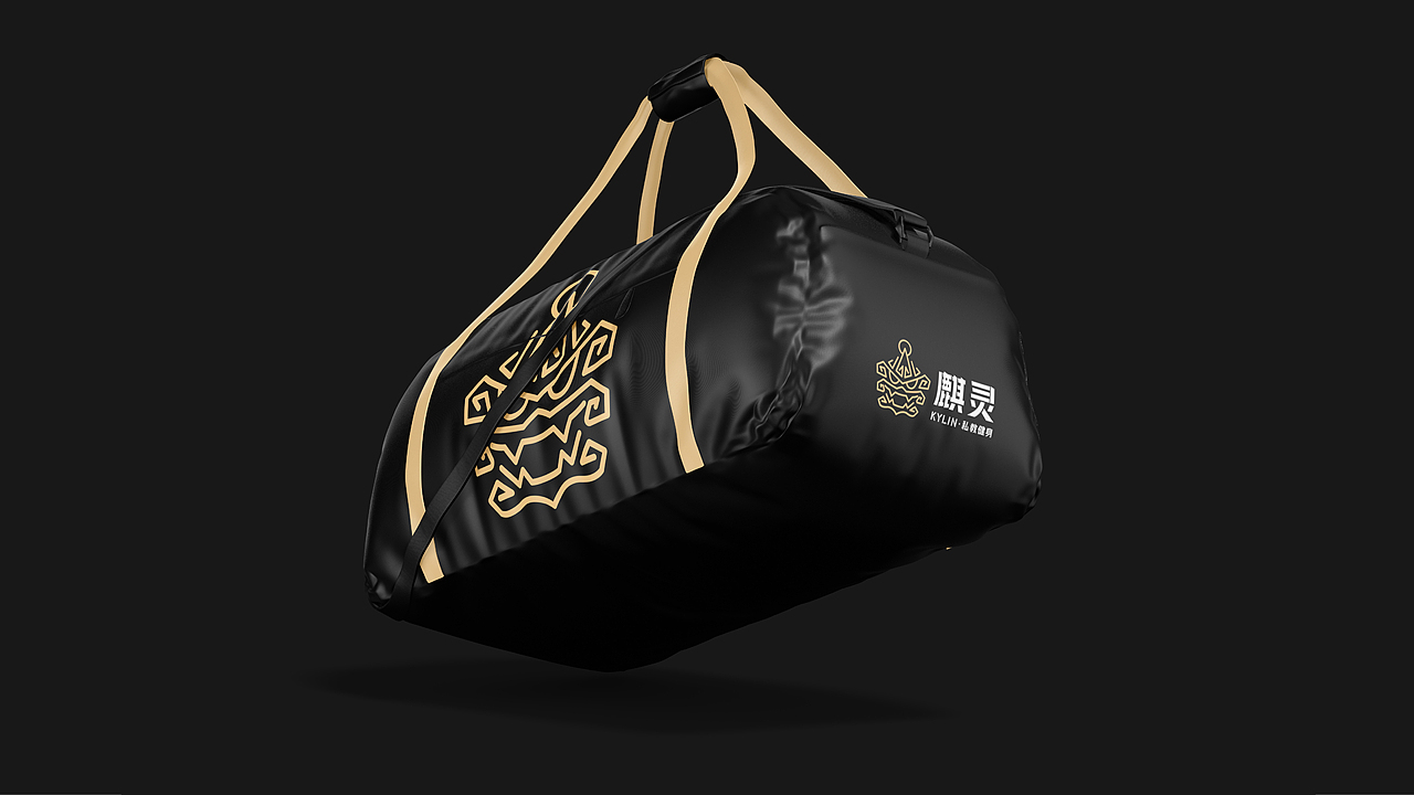 麒灵私教健身-品牌设计 logo 运动品牌