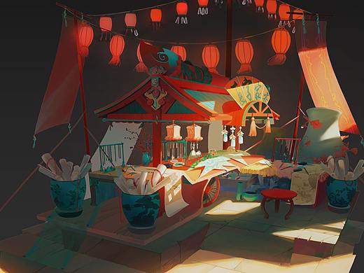 星雨场景精品班第1期学员-物件摆放设计