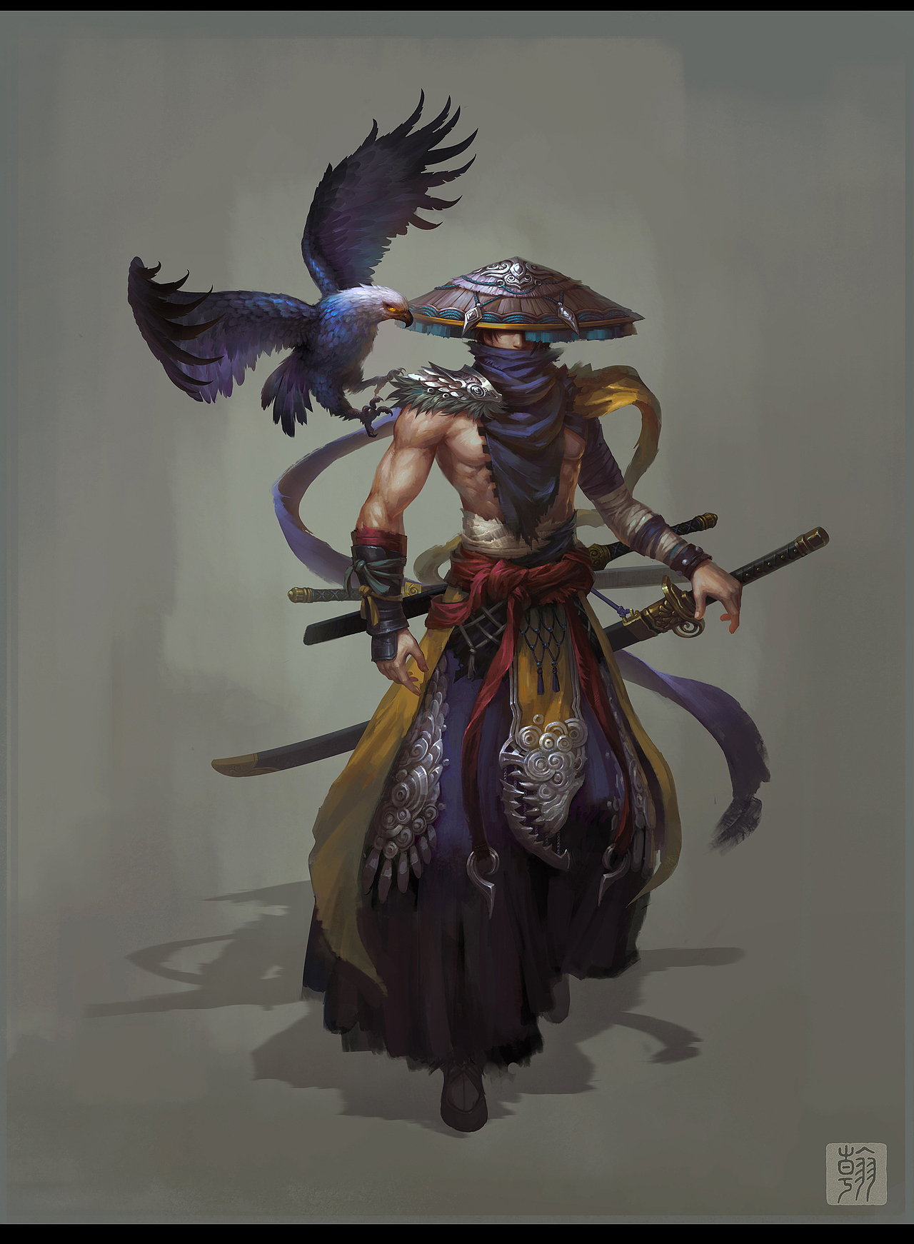 剑客无名|插画|游戏原画|贰拾柒px_原创作品-站酷zcool