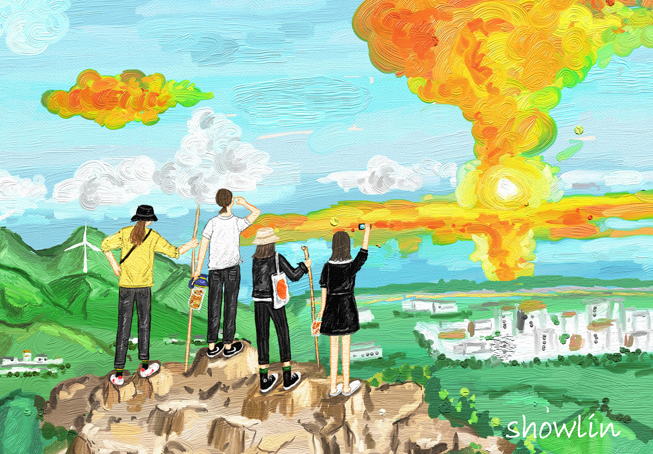 小镇时光最动人处是日常·爬山