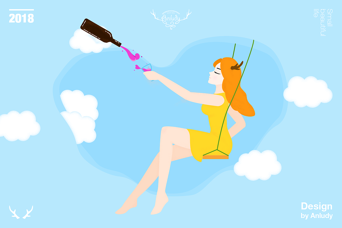 小插画（图ZMTA5MjA1OTM2） - 创作习作 - 站酷设计师anludy原创素材 - 站酷ZCOOL