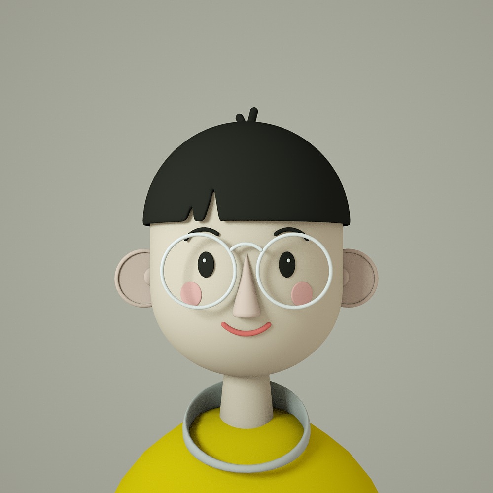 卡通人物建模练习