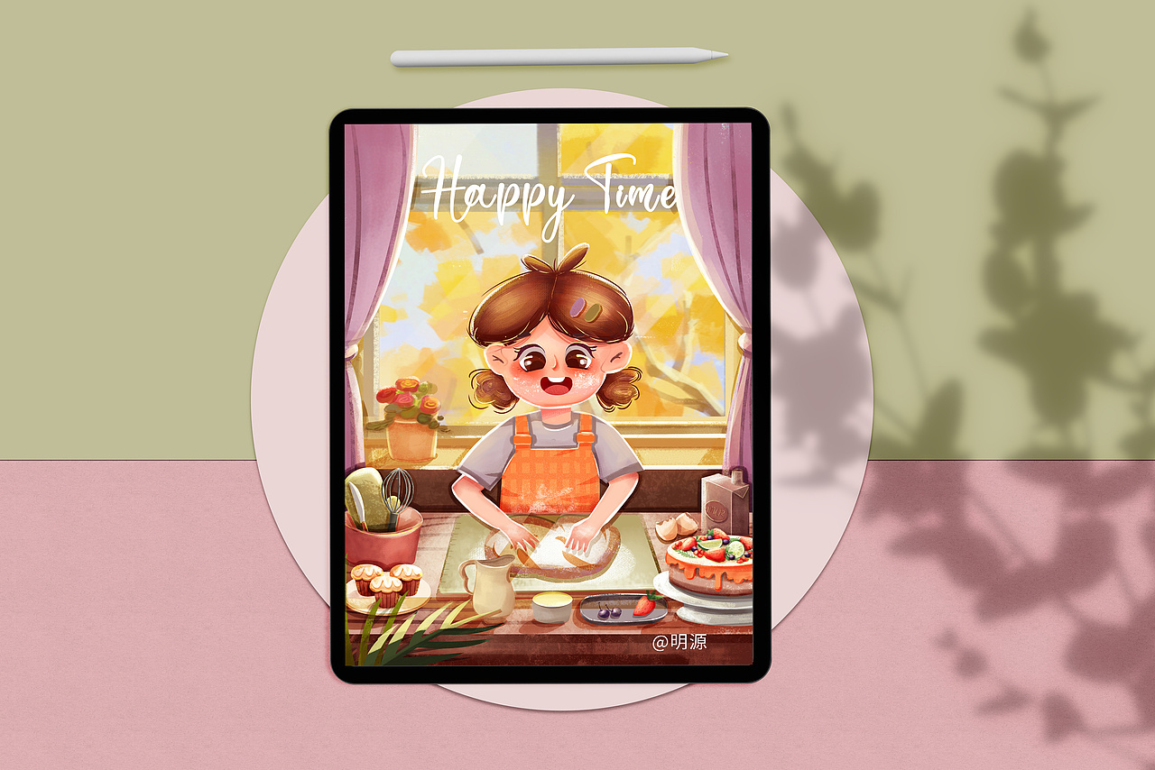 烘焙时光|插画|儿童插画|明源的练功房_原创作品-站酷(zcool)