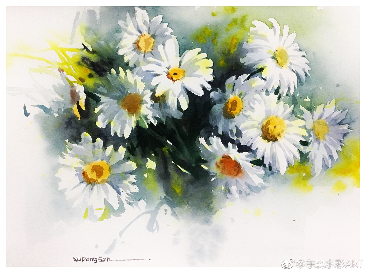 花花草草，画了一段时间，终于出关了（图ZMTMwMzA1NDQ0） - 绘画 - 站酷设计师东森水彩ART原创素材 - 站酷ZCOOL