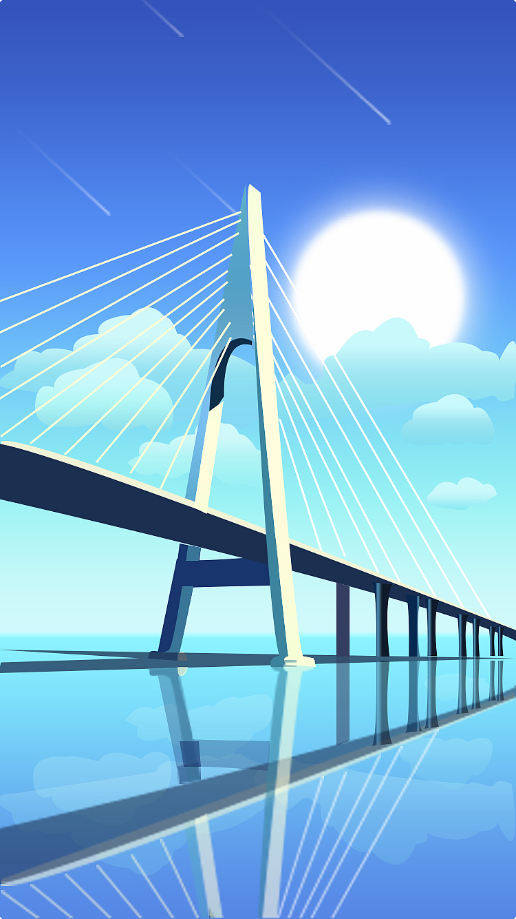 港珠澳大桥动漫图片图片